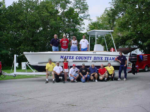 Mayes County's dive boat.
